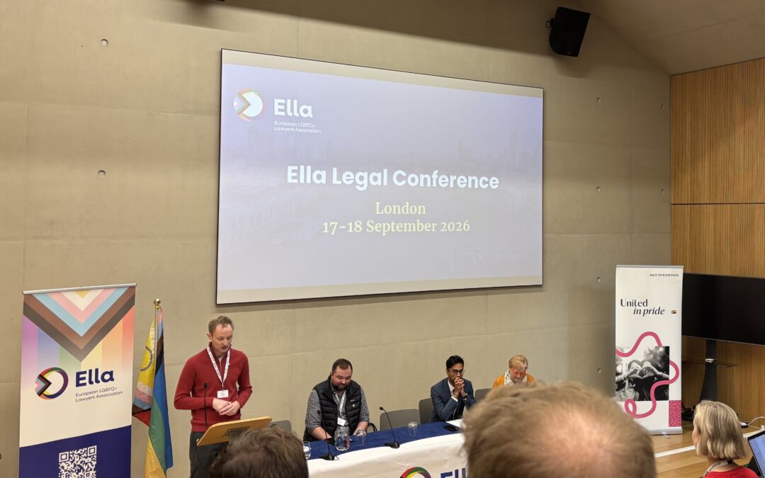 Robyn and Kirstie attended the inaugural European LGBTQ+ Lawyers Association (Ella) Conference in London